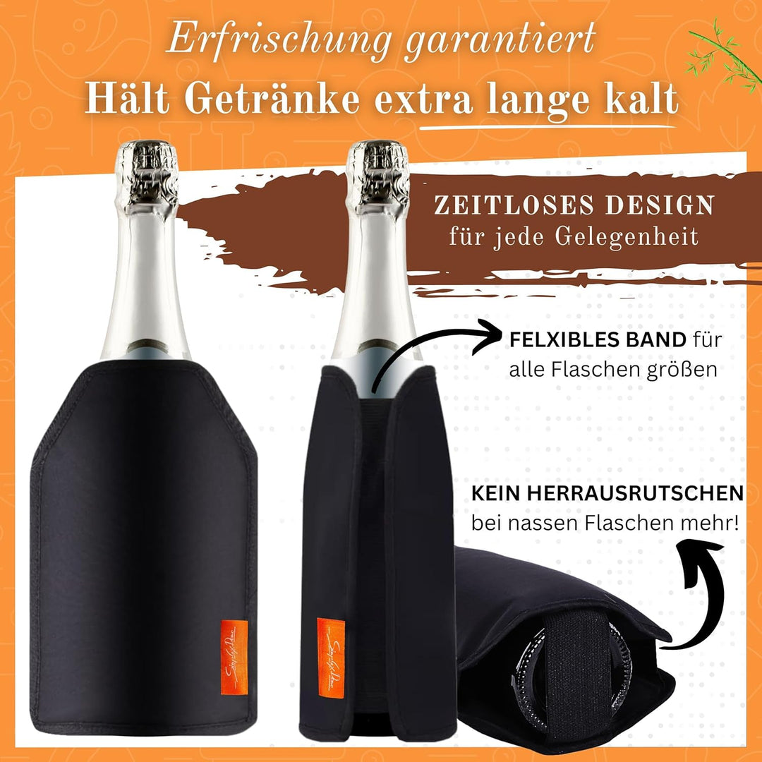 SIMPLEX DOMO Kühlmanschette 2er Set – Extra lange Kühlung, wasserabweisendes Nylon – Flexibel für We