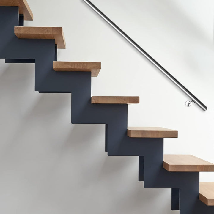 Ikodm Edelstahl Handlauf Treppengeländer Geländer Wandhandlauf Wand Treppe 50 cm Ø 42mm für Aussen &amp;