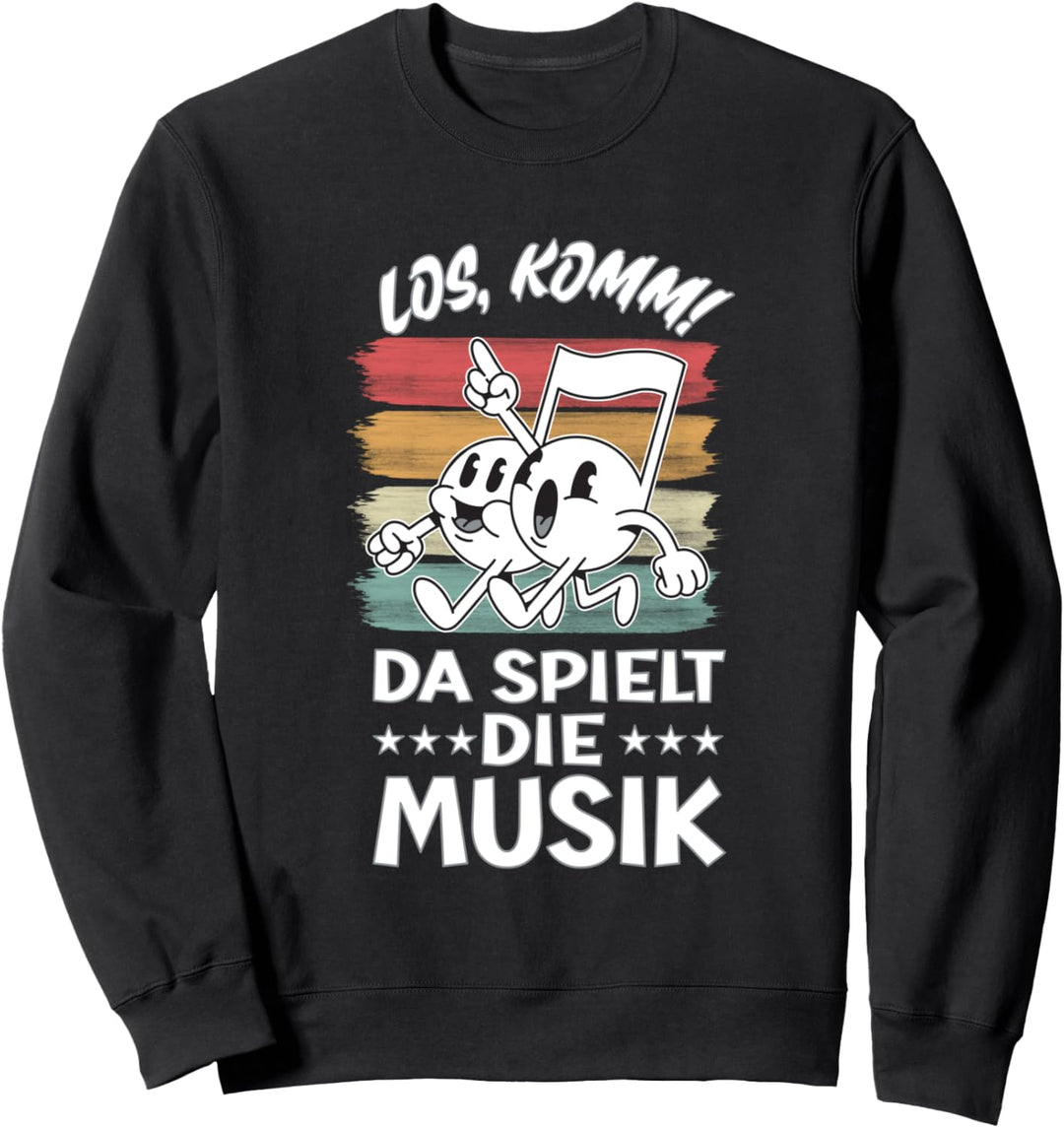 Lustiger Musik Note Spruch für Musiker Sweatshirt