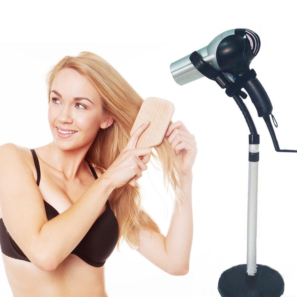 Dioche Haartrocknerhalter 360 Grad Einstellbar Haartrockner Halter Edelstahl Handfrei Abnehmbar Saug
