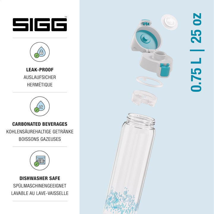 SIGG - Tritan Renew Trinkflasche - Total Clear ONE - Für Kohlensäurehaltige Getränke Geeignet - Spül