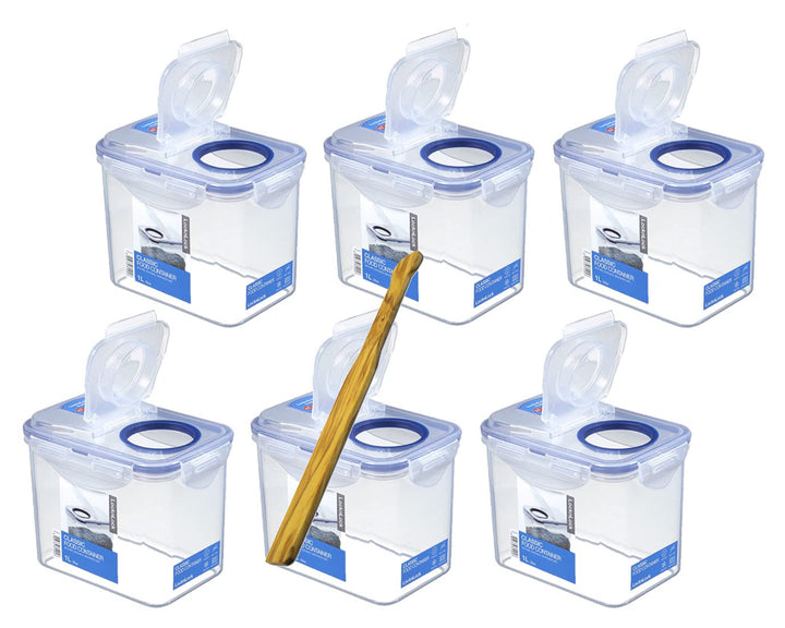Lock & Lock Frischhaltedosen Set 6-teilig HPL 812F je 1,0 Liter