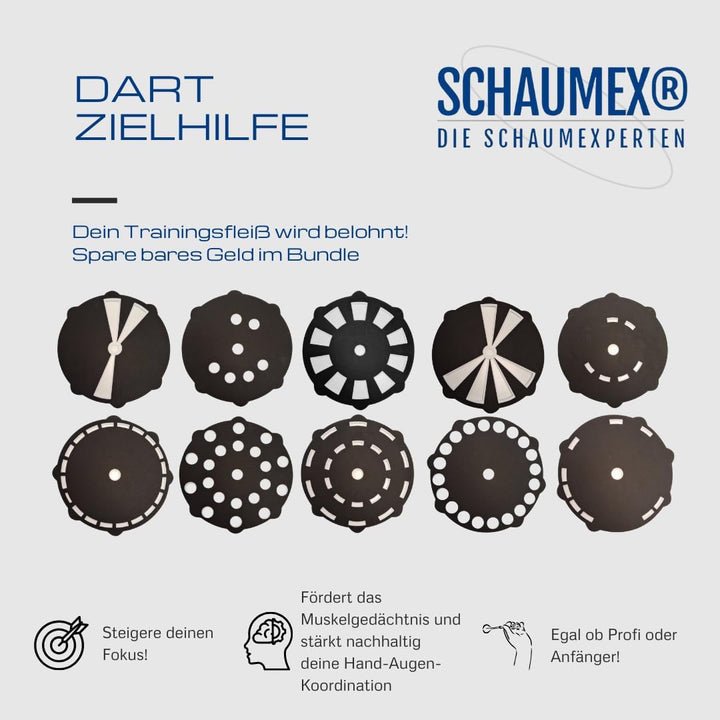 Target Foam Dart Trainer Schaumstoff Segmente 20, 19, 18" - Dartscheibe aus Schaumstoff -Dart Zubehö