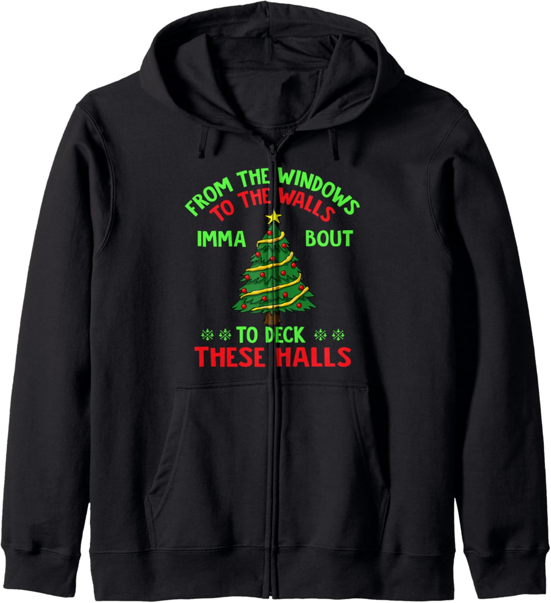 From The Window To The Wall Christmas Kapuzenjacke