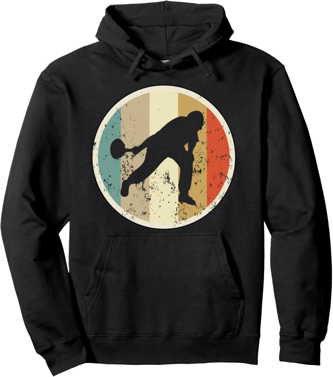 Stockschiessen Eisstocksport Eisstockschiessen Retro Vintage Pullover Hoodie