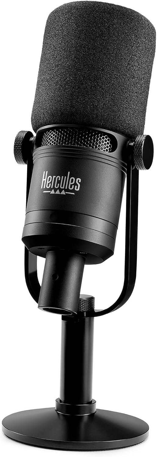 Hercules Stream Essentials Kit - Stream 200 + XLR-Mikrofon PC | Stream 200 XLR-Controller mit 4,3-Zo