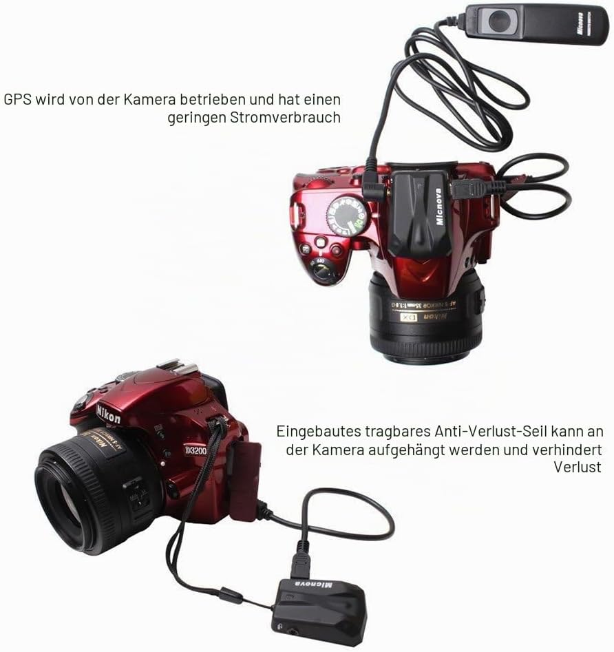 GPS Empfänger Geotagger für Nikon DSLR Kamera