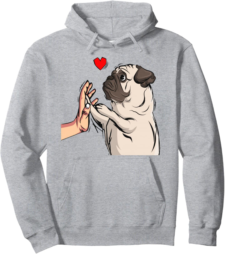 Mops Liebe Hundehalter Frauchen lustige Geschenkidee Pullover Hoodie