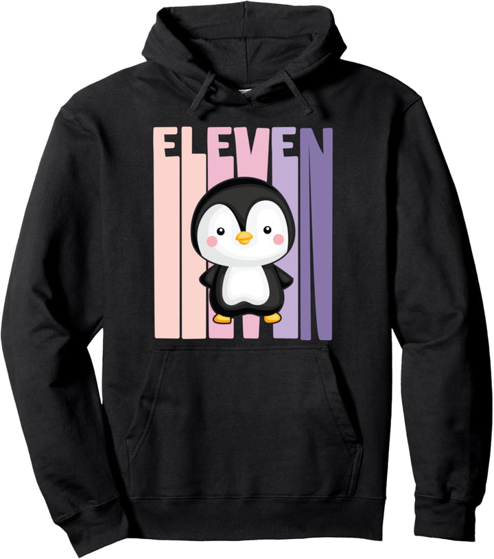 11. Geburtstag Mädchen süsses Pinguin 11 Jahre alt Pullover Hoodie