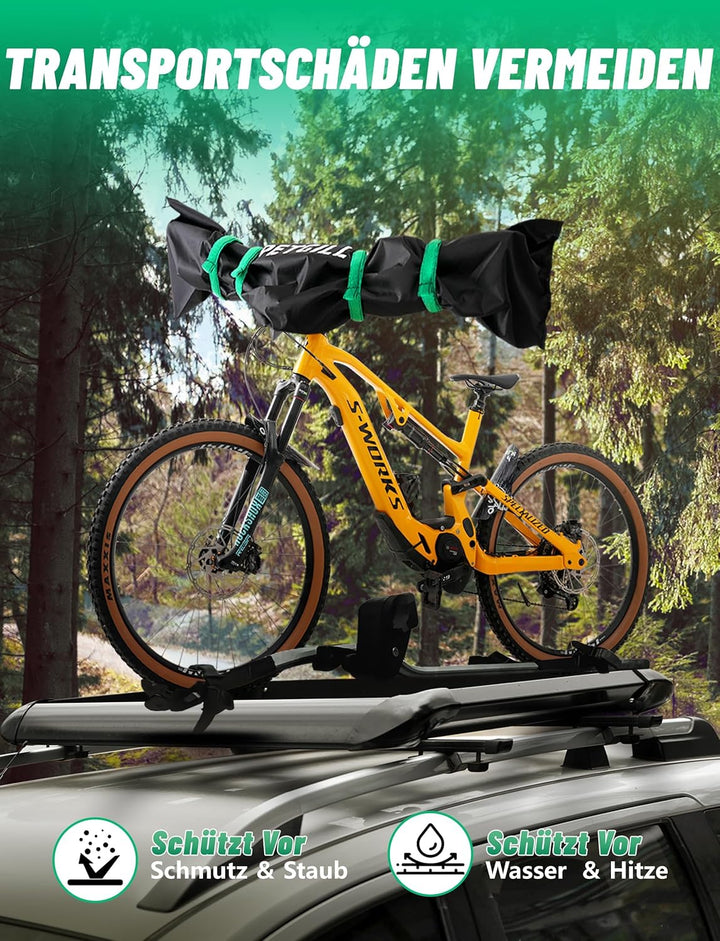 2er Pack Lenkerschutzhülle E-Bike &amp; Fahrrad, 420D Wasserdichte Fahrradabdeckung, Transportschutz für