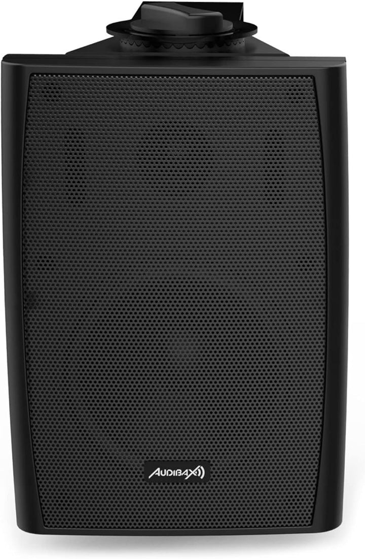 Audibax Elipse 4 Altavoces HiFi Estantería/Pared 4" 2 Vías Con Soportes. Negros Pareja