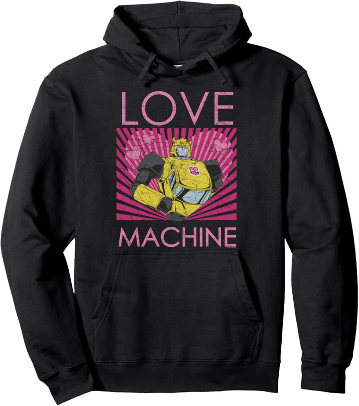 Transformers Bumblebee Valentinstag Love Machine Pullover Hoodie