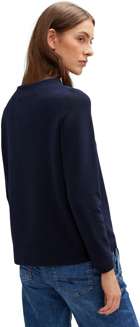 Street One Damen Langarmshirt, Deep Blue