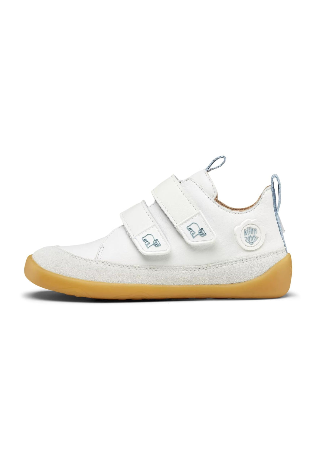 Affenzahn Barfussschuh Leder Buddy mit Klettverschluss Weich rutschfest Flexibel Reflektierend für J