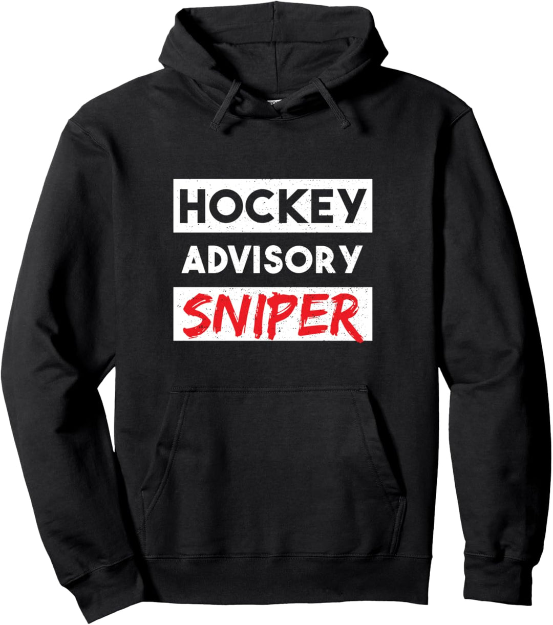 Hockey Spieler: Hockey Advisory Sniper - Eishockey Pullover Hoodie