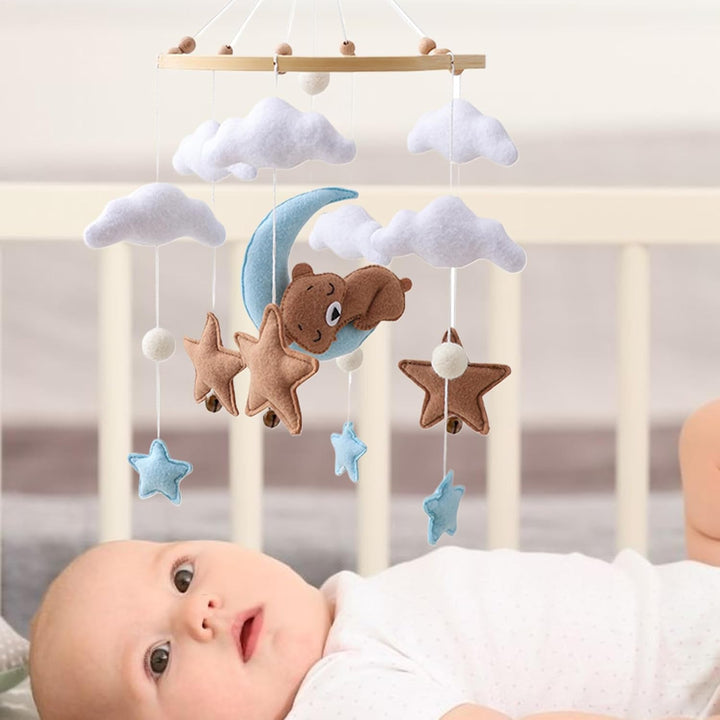 Stubenwagen-Spielzeug, babyfreundliche Ästhetik, 45 x 23 cm, Krippen-Mobile, Kinderzimmerdekoration,