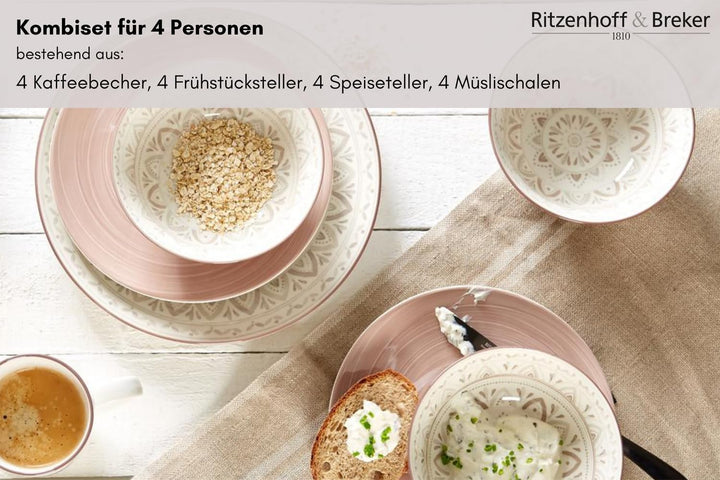 Ritzenhoff & Breker Kombiservice Valencia, 16-teilig Kombiservice 4 Personen, Kombiservice 4 Persone