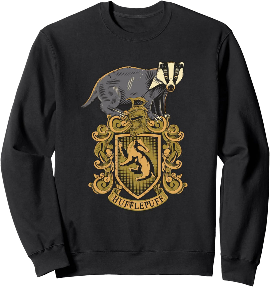 Harry Potter Hufflepuff Sketch Crest Sweatshirt