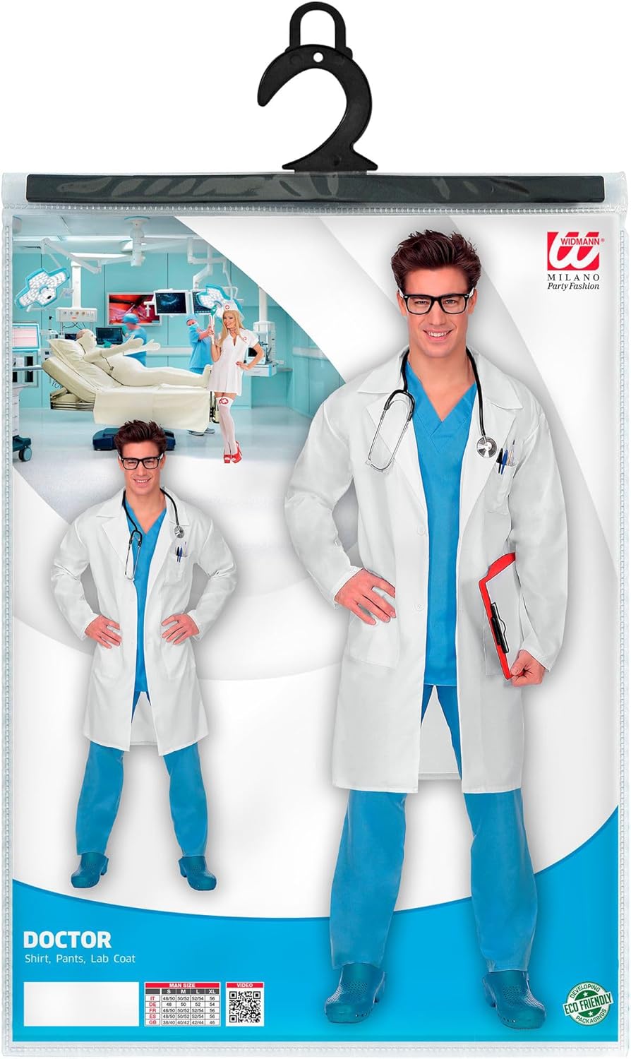 "DOCTOR" (shirt, pants, lab coat) - (XL), XL