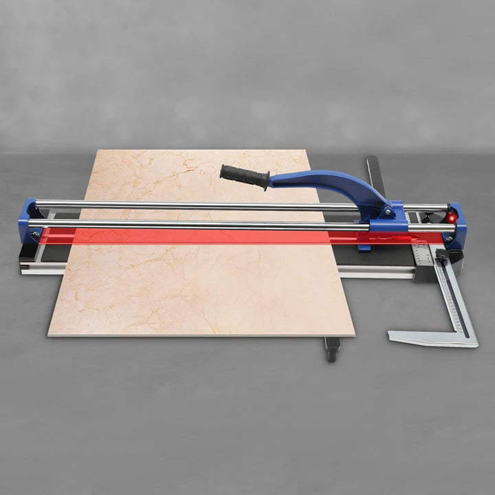 Fliesenschneider Manuell 800F | 80 cm Schnittlänge | Wolframkarbid Schneidrad | Infrarot-Positionier