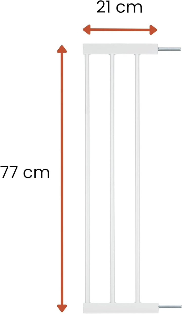 Hauck 21cm Verlängerung für hauck Treppenschutzgitter/Türschutzgitter ohne Bohren - mit Druckbefesti
