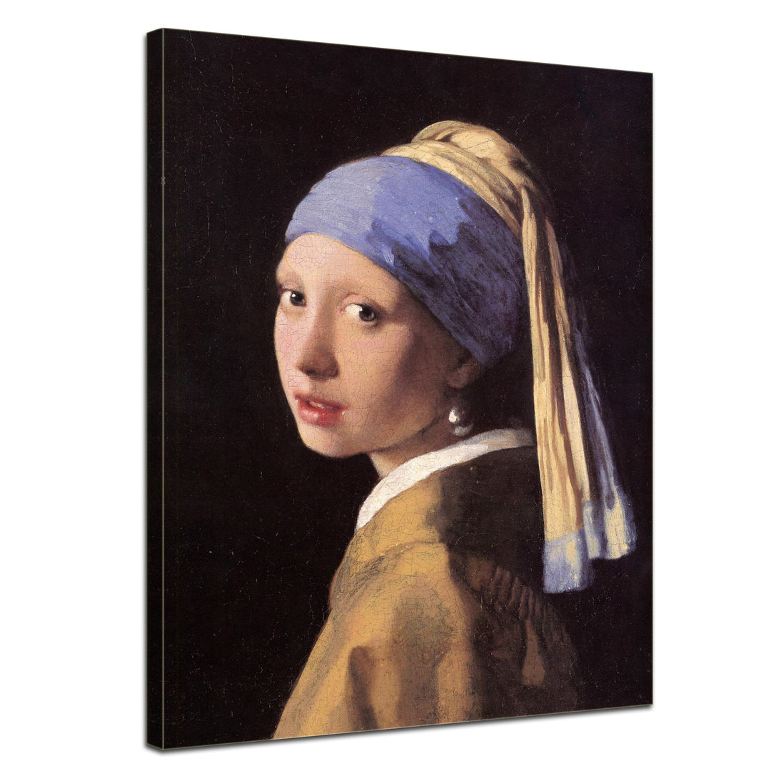 Bilderdepot24 Bild auf Leinwand | Jan Vermeer Das Mädchen mit dem Perlenohrgehänge in 50x70 cm als W