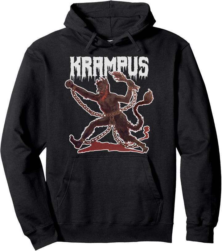 Creepy Gruss Vom Krampus Demon Christmas Devil Krampus Pullover Hoodie