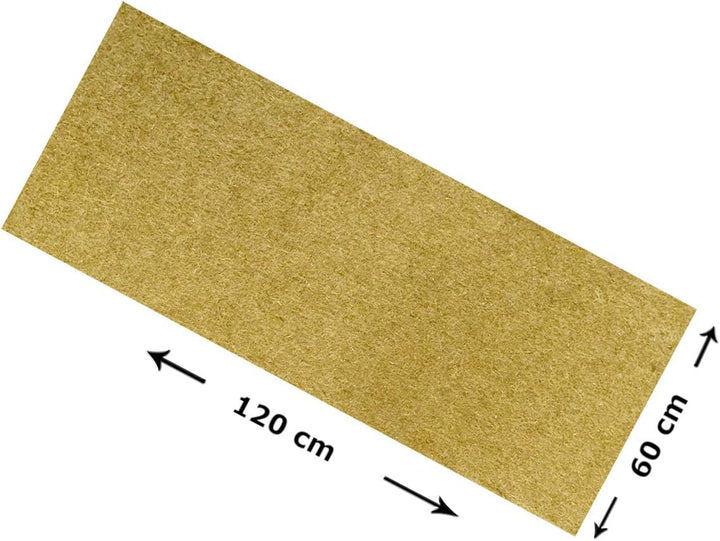 Nagerteppich 100% Hanf, 120 x 60 cm ca. 5 mm dick, 3er Pack, Nagermatte, Hanfmatte für Kaninchen,Mee