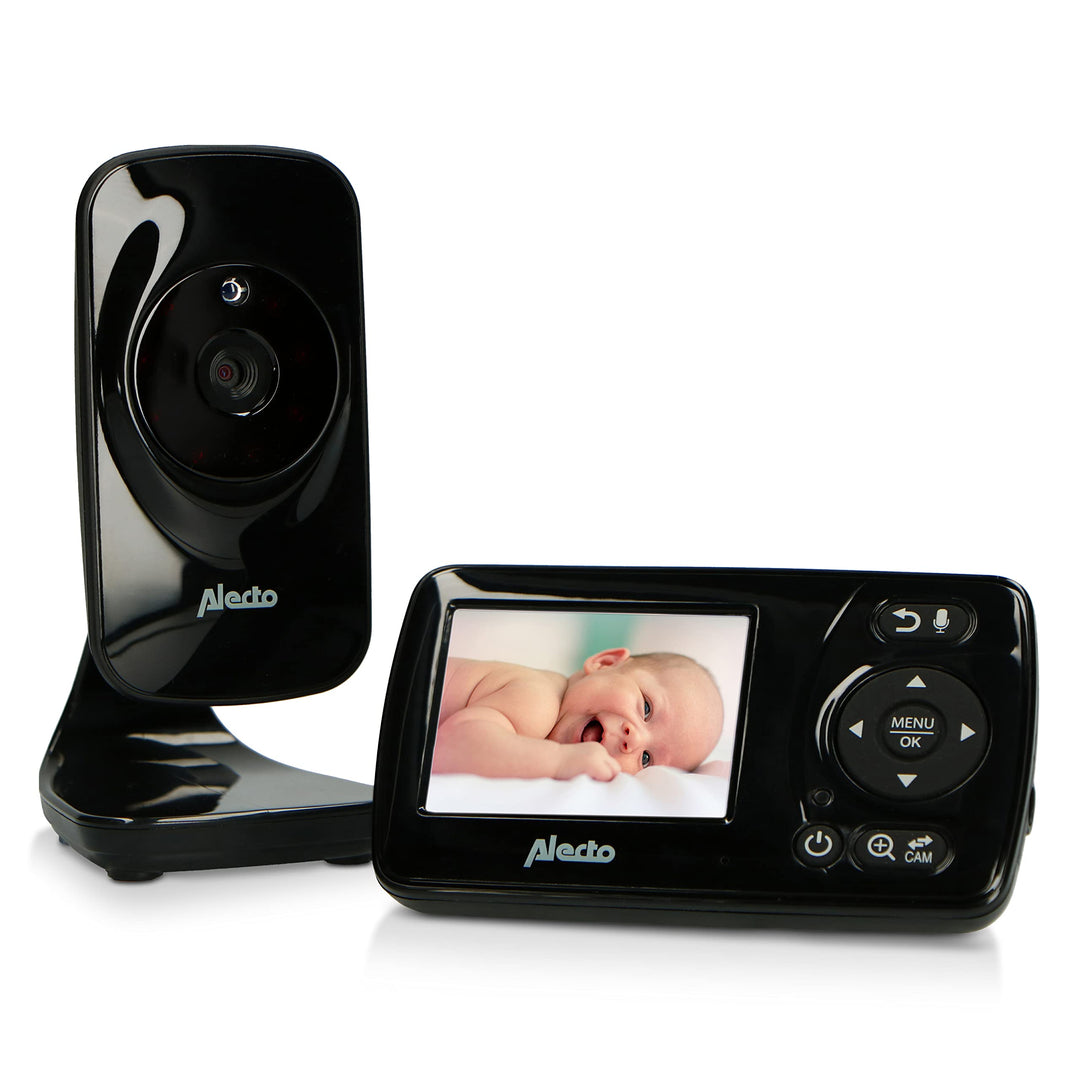 Alecto DVM71BK - Babyphone mit Kamera mit 2.4"-Farbdisplay - Babyfon - Digital Überwachungskamera mi