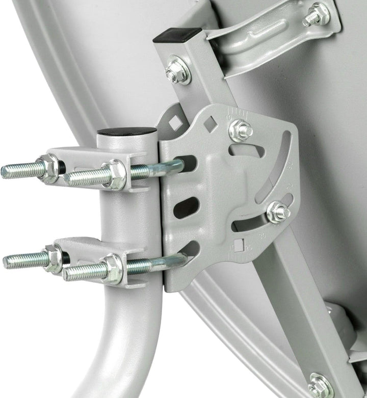 60cm HD Sat Anlage Quad LNB + 10m Koaxialkabel 135dB + Satfinder + 4 F-Stecker Digital 4 Teilnehmer
