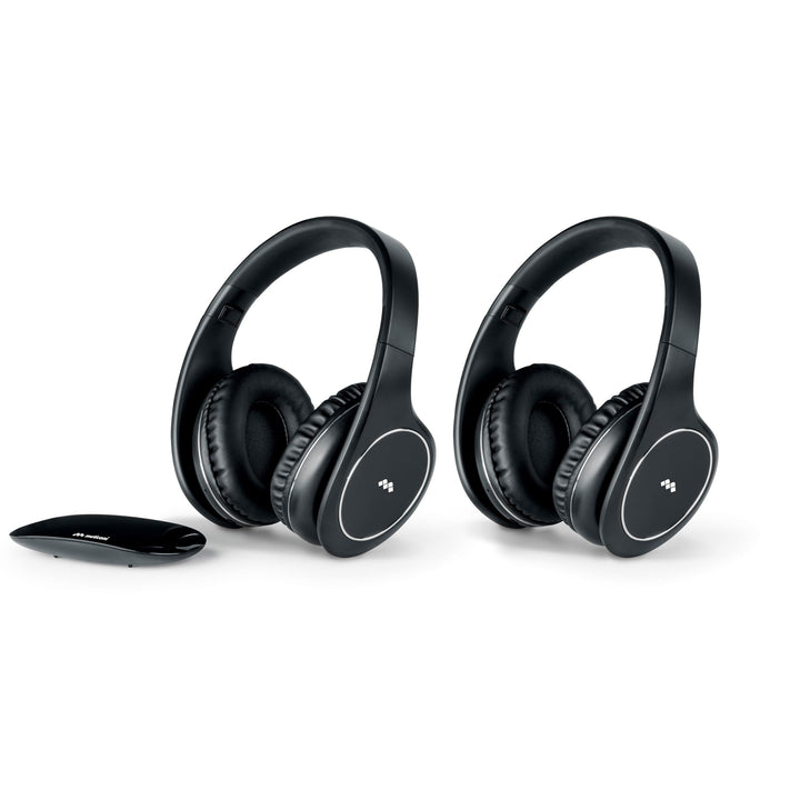 Meliconi HP Easy Digital Bundle, 2 drahtlose Stereo-TV-Headsets, 100% digital, mit analogem/digitale