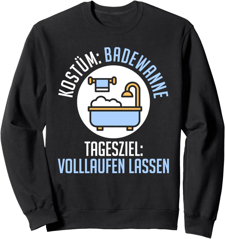 Badewanne Kostüm Für Deine Karneval Party Sweatshirt