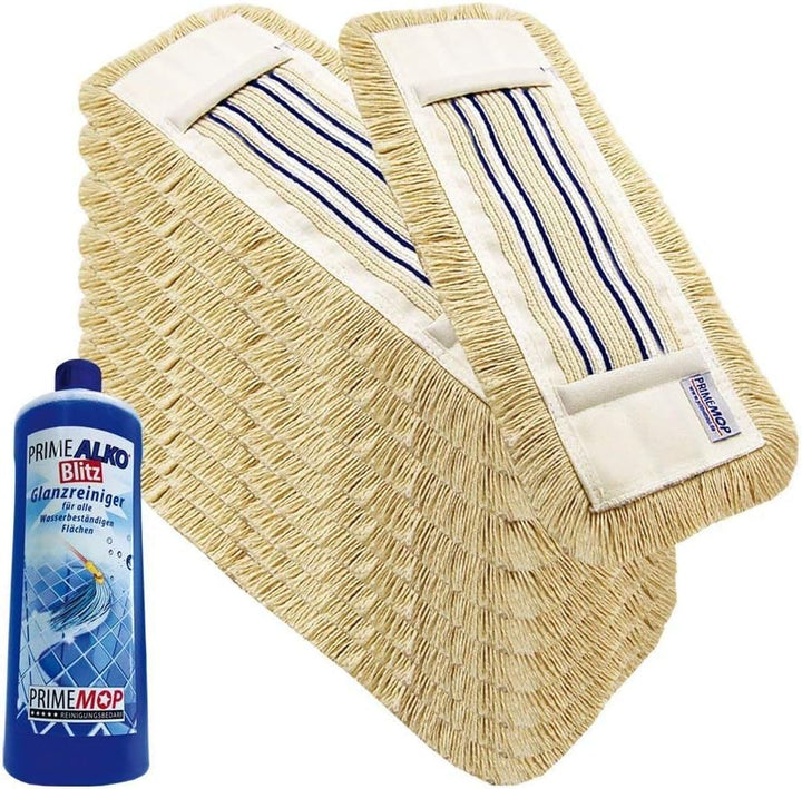 10 Stück 50cm Profi Baumwolle Wischmop Baumwollmop Bodenwischer Wischmopp Prime Mop Best 50 cm