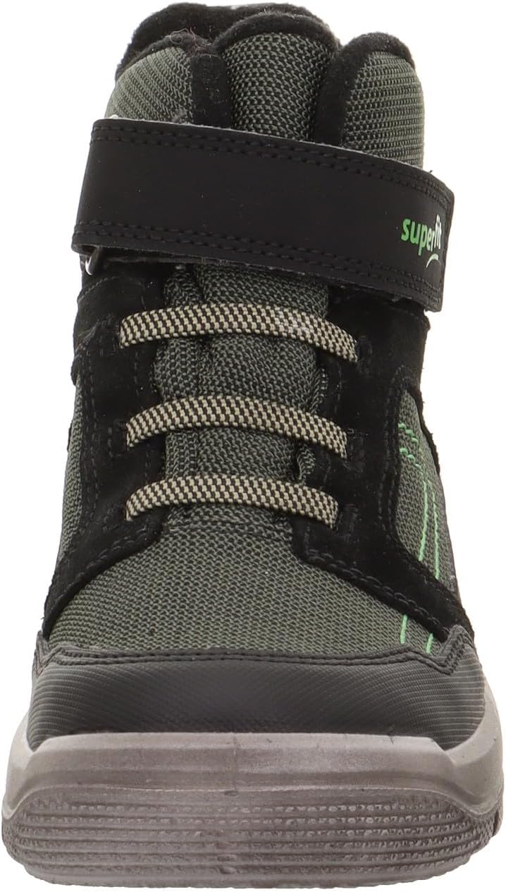 Superfit Jungen Mars Leicht Gefütterte Gore-tex Sneaker 27 EU Weit Schwarz Grün 0010, 27 EU Weit Sch