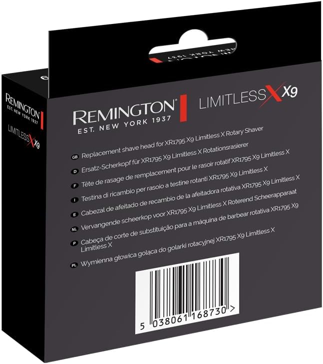 Remington Ersatz Rasierkopf [für Rotationsrasierer XR1795] Ersatzteil für Rotationsrasierer X9 Limit