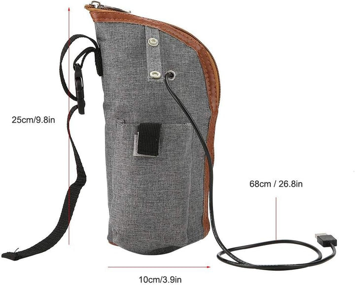 Fdit Milchwärmer Tasche - USB Tragbare Heizung Reise Tasse Heisse Milch Warmwasserbereiter Fläschche