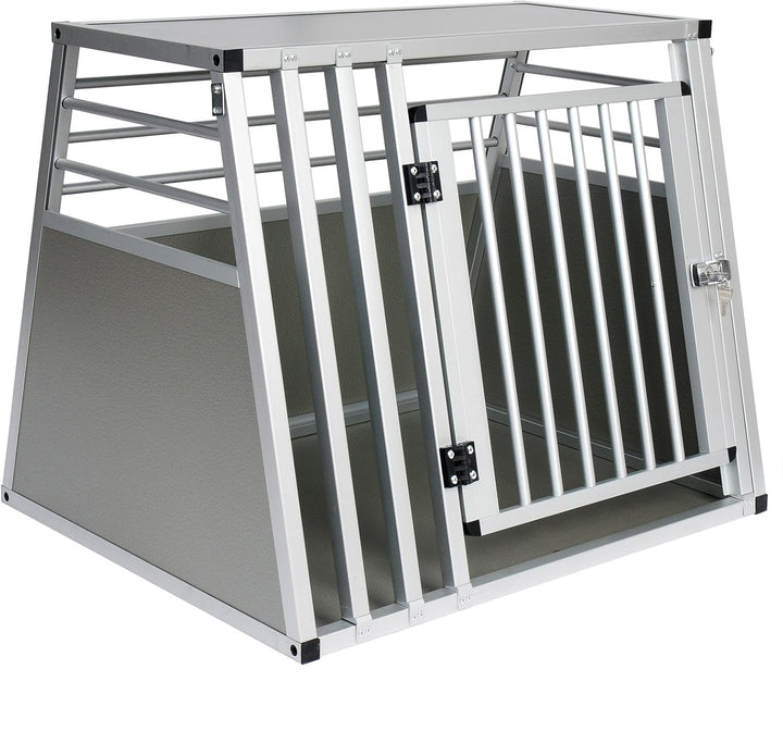 EUGAD Hundetransportbox Alu Hundebox Reisebox Autobox für grosse Hunde Husky Samojede Weimaraner Bor