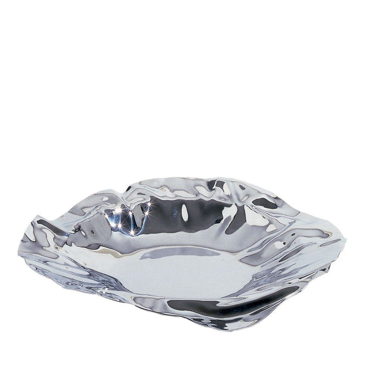 Alessi "Port" Schale aus Edelstahl Silber, Silber