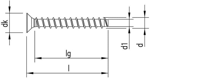 HECO SCHRAUBEN Multi Monti -plus 6,0, tx 6,0x40-100 stück