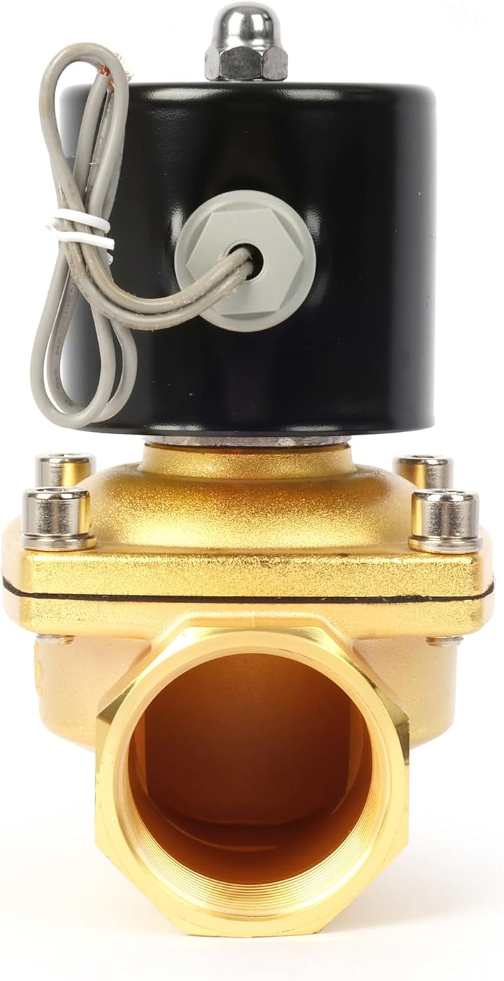 U.S. Solid Magnetventil – 1 1/2 Zoll Zinklegierung 220 V AC Elektrisches Wasserventil, NBR-Dichtung