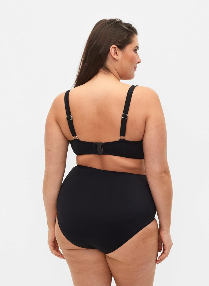 Zizzi Swim by Damen Grosse Grössen Bikini Slip Gr 42 Grosse Grössen Schwarz, 42 Grosse Grössen Schwa