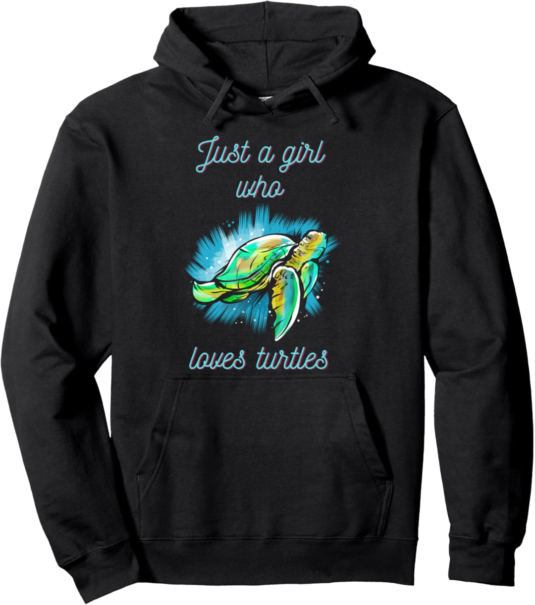 Schildkröte Mädchen Ozeanologen Schildkröten Pullover Hoodie
