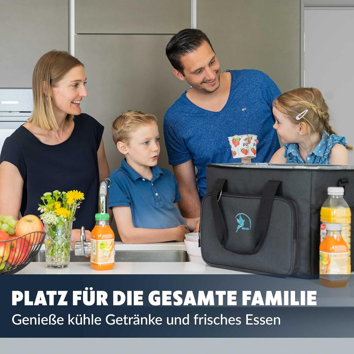 Obics Kühltasche klein 20L &amp; Gross 30L, Kühlbox faltbar mit Flaschenöffner Lunchtasche Herren - lang