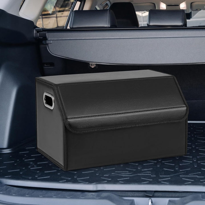 COSTWAY Auto Kofferraum mit Deckel, 35 L Kofferraum-Organizer faltbar, SUV Limousine Aufbewahrungsbo