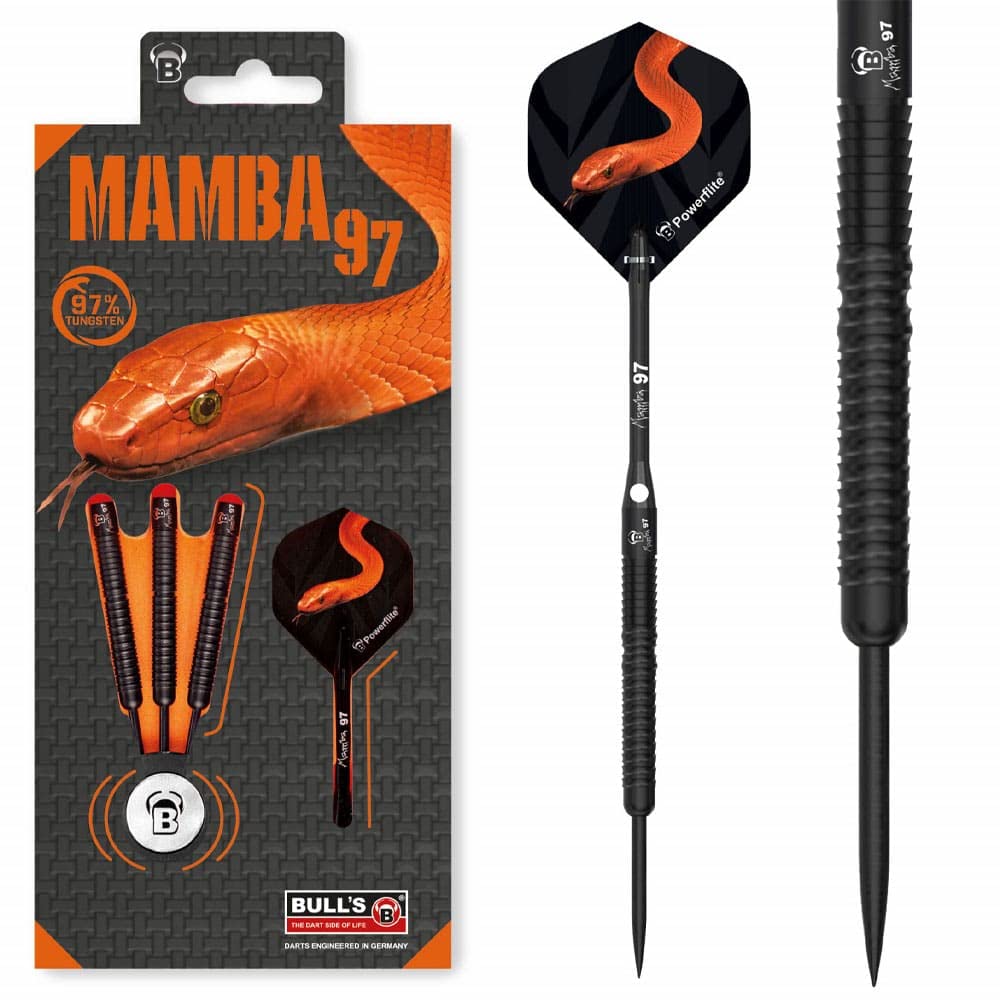 Bull's Mamba M6 Dart, Schwarz, 21 g