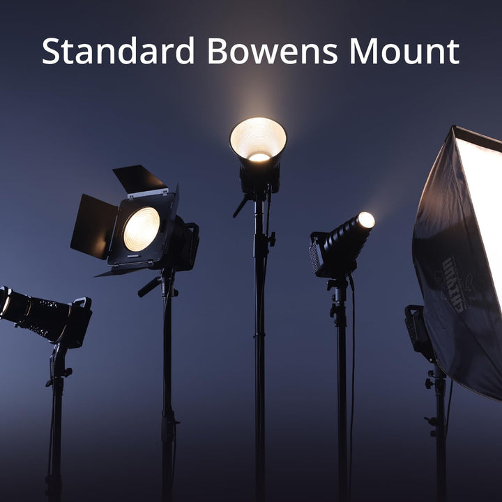 ZHIYUN Molus G300 [Official] Videolicht 300W, COB LED Videoleuchte mit Bowens Mount, Bi-Color Stream