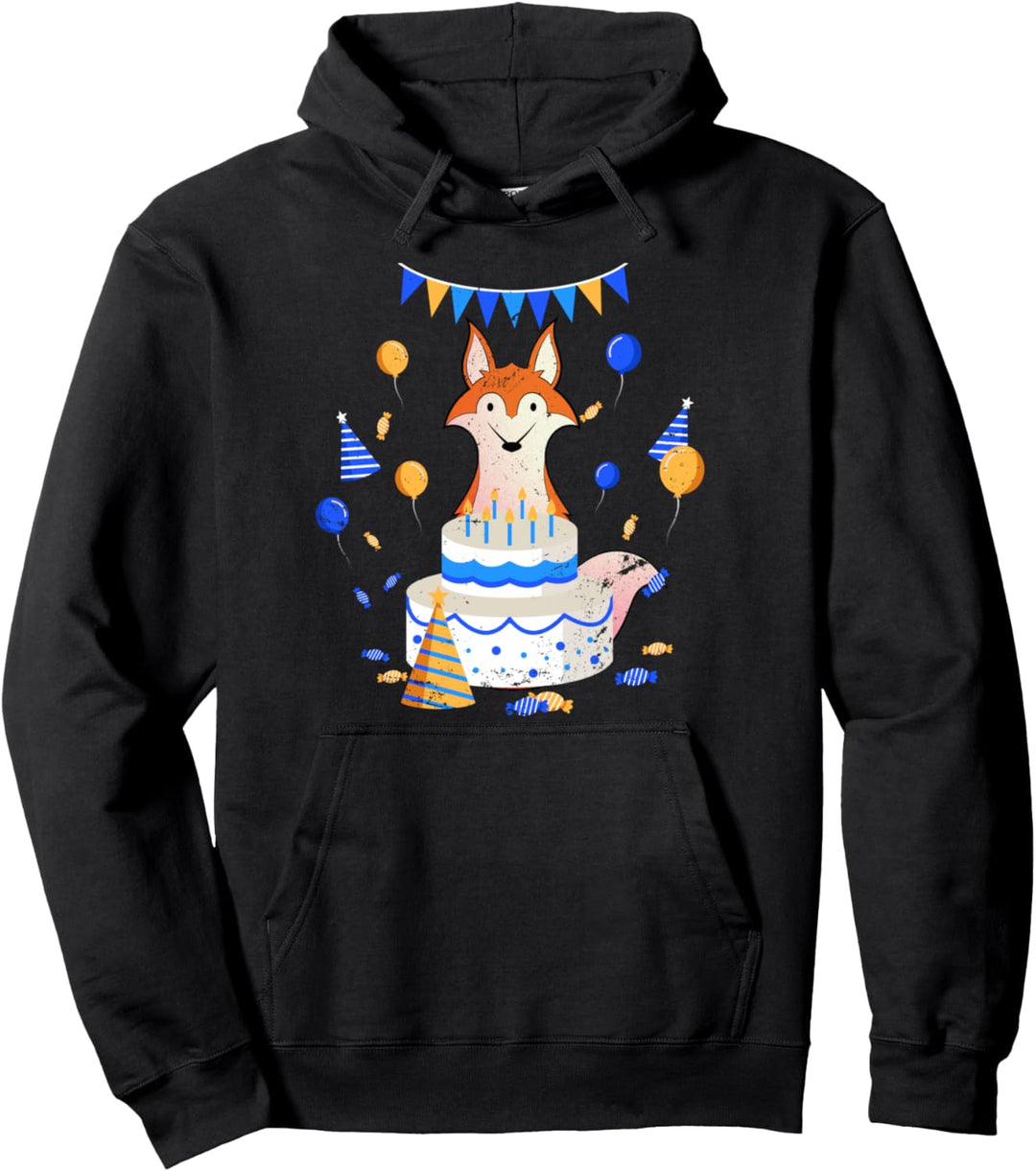 Waldbewohner Tierfreund Kinder Geburtstag Fuchs Pullover Hoodie