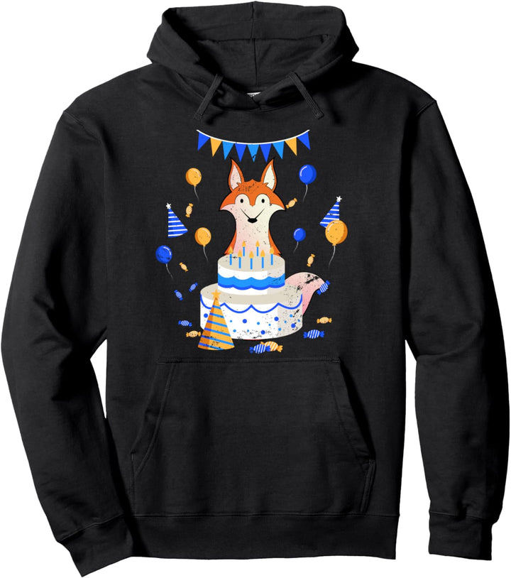 Waldbewohner Tierfreund Kinder Geburtstag Fuchs Pullover Hoodie