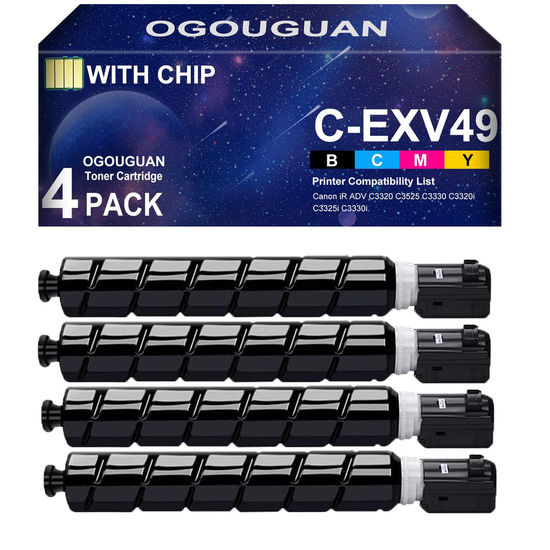 OGOUGUAN C-EXV49 Tonerkartusche EXV49 NPG-67 GPR-53, Ersatz für Canon IR C3320, C3320i, C3325i, C333
