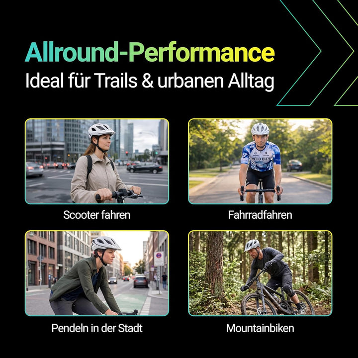 KED MTB Fahrradhelm SPIRI II Trend, weiss, L